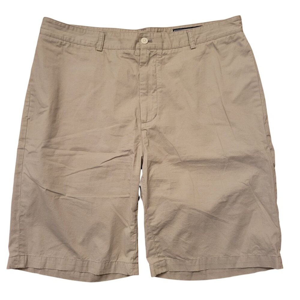 Vineyard Vines Club Short 36 Khaki‎ Cotton Twill Flat Front Casual Summer Preppy